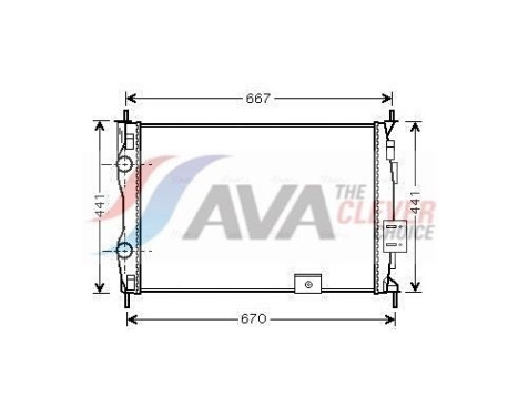 Radiateur, refroidissement du moteur DNA2279 Ava Quality Cooling