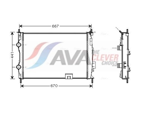 Radiateur, refroidissement du moteur DNA2280 Ava Quality Cooling