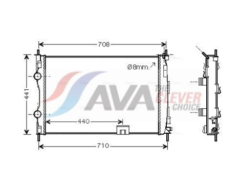 Radiateur, refroidissement du moteur DNA2288 Ava Quality Cooling