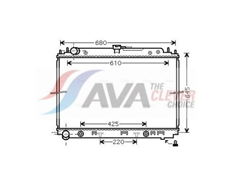 Radiateur, refroidissement du moteur DNA2297 Ava Quality Cooling