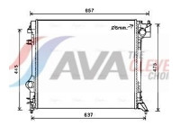 Radiateur, refroidissement du moteur DNA2421 Ava Quality Cooling