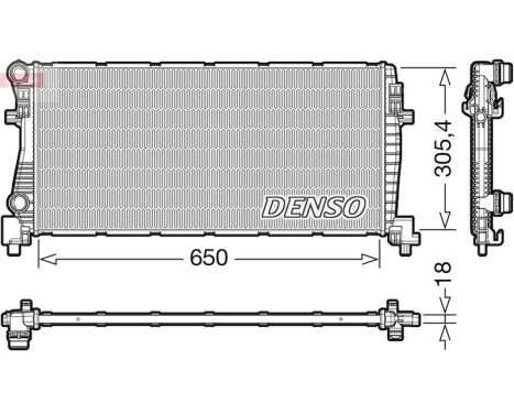Radiateur, refroidissement du moteur DRM02017 Denso