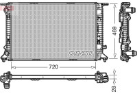 Radiateur, refroidissement du moteur DRM02022 Denso
