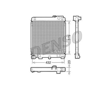 Radiateur, refroidissement du moteur DRM05030 Denso