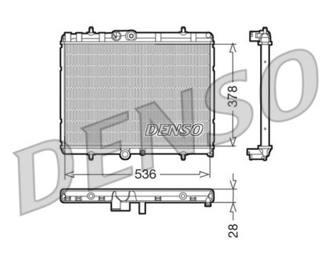 Radiateur, refroidissement du moteur DRM07015 Denso