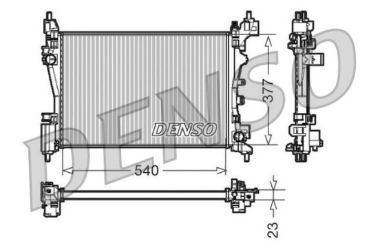 Radiateur, refroidissement du moteur DRM07042 Denso