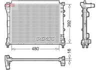 Radiateur, refroidissement du moteur DRM09006 Denso