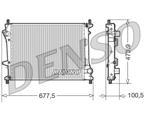 Radiateur, refroidissement du moteur DRM09037 Denso