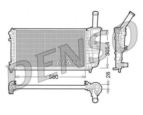 Radiateur, refroidissement du moteur DRM09108 Denso