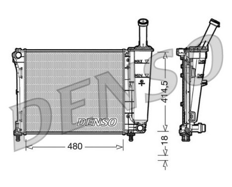 Radiateur, refroidissement du moteur DRM09161 Denso