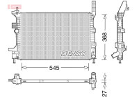 Radiateur, refroidissement du moteur DRM10029 Denso
