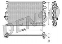 Radiateur, refroidissement du moteur DRM10088 Denso