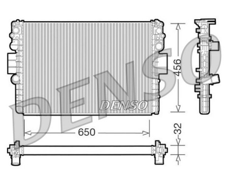 Radiateur, refroidissement du moteur DRM12006 Denso