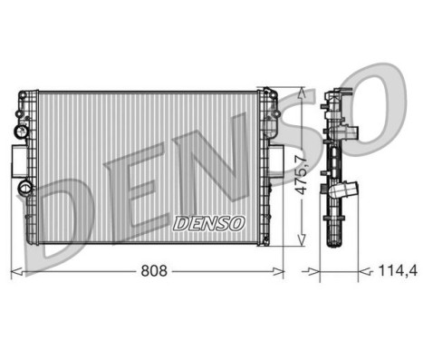 Radiateur, refroidissement du moteur DRM12010 Denso