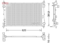 Radiateur, refroidissement du moteur DRM13017 Denso