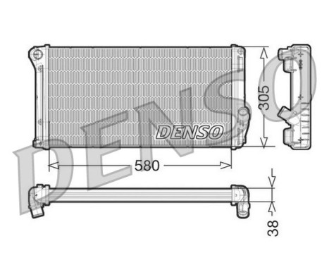Radiateur, refroidissement du moteur DRM13020 Denso