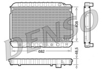 Radiateur, refroidissement du moteur DRM17003 Denso