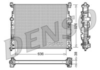 Radiateur, refroidissement du moteur DRM17007 Denso