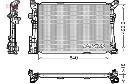 Radiateur, refroidissement du moteur DRM17096 Denso