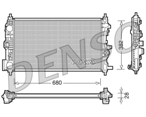 Radiateur, refroidissement du moteur DRM20078 Denso
