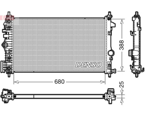 Radiateur, refroidissement du moteur DRM20108 Denso