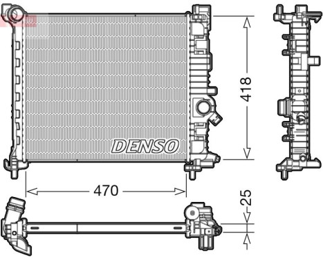 Radiateur, refroidissement du moteur DRM20114 Denso