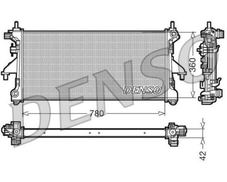 Radiateur, refroidissement du moteur DRM21102 Denso