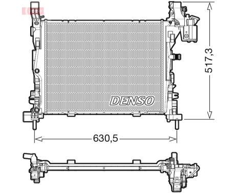 Radiateur, refroidissement du moteur DRM23062 Denso