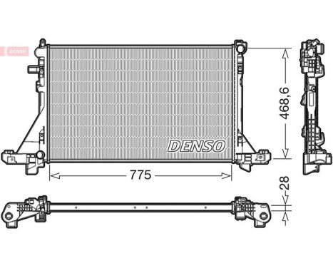 Radiateur, refroidissement du moteur DRM23093 Denso