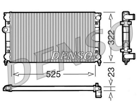 Radiateur, refroidissement du moteur DRM32006 Denso