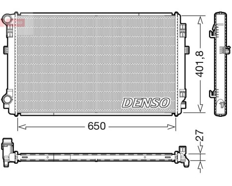 Radiateur, refroidissement du moteur DRM32048 Denso