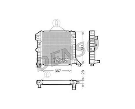 Radiateur, refroidissement du moteur DRM33020 Denso