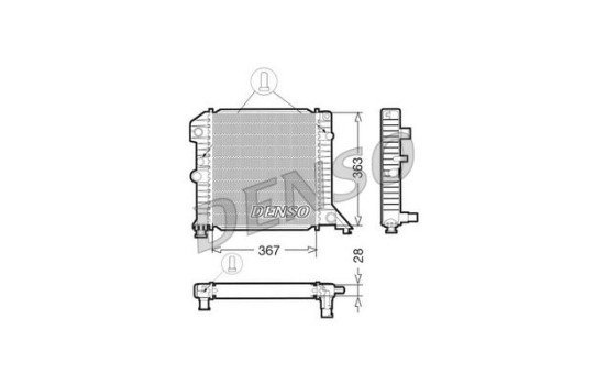 Radiateur, refroidissement du moteur DRM33020 Denso