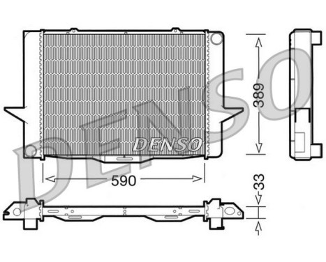 Radiateur, refroidissement du moteur DRM33040 Denso