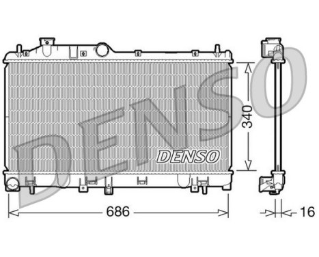 Radiateur, refroidissement du moteur DRM36007 Denso
