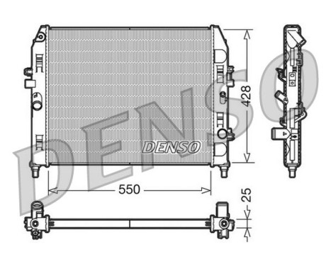 Radiateur, refroidissement du moteur DRM44008 Denso