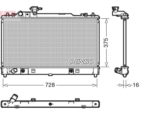 Radiateur, refroidissement du moteur DRM44029 Denso