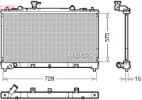 Radiateur, refroidissement du moteur DRM44038 Denso