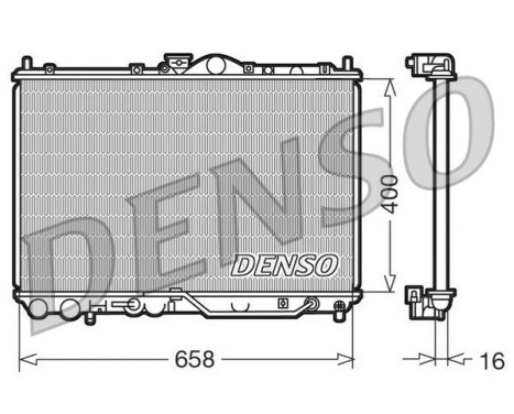 Radiateur, refroidissement du moteur DRM45011 Denso