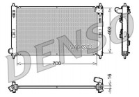 Radiateur, refroidissement du moteur DRM45023 Denso
