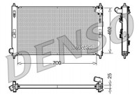 Radiateur, refroidissement du moteur DRM45032 Denso