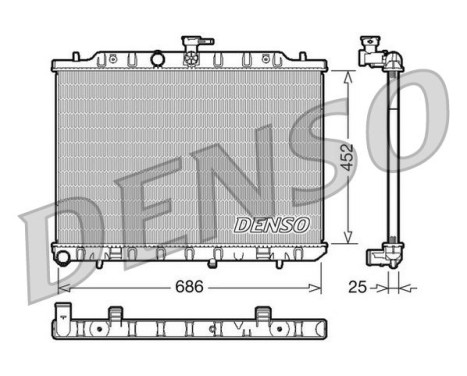 Radiateur, refroidissement du moteur DRM46007 Denso