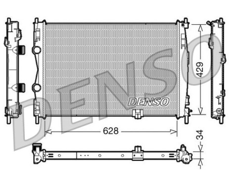 Radiateur, refroidissement du moteur DRM46017 Denso