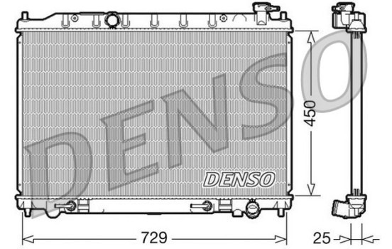 Radiateur, refroidissement du moteur DRM46029 Denso