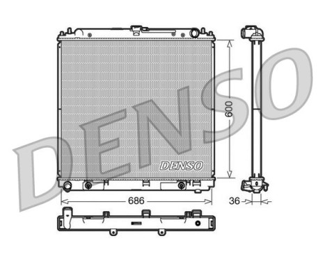 Radiateur, refroidissement du moteur DRM46032 Denso