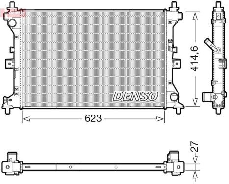 Radiateur, refroidissement du moteur DRM47039 Denso