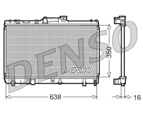 Radiateur, refroidissement du moteur DRM50013 Denso