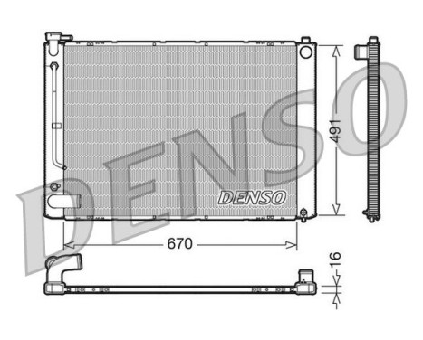 Radiateur, refroidissement du moteur DRM50055 Denso