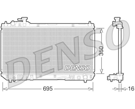 Radiateur, refroidissement du moteur DRM50061 Denso