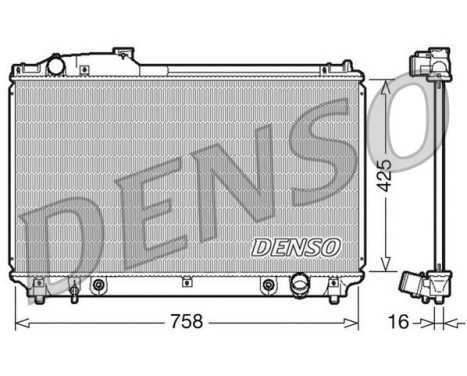 Radiateur, refroidissement du moteur DRM51003 Denso